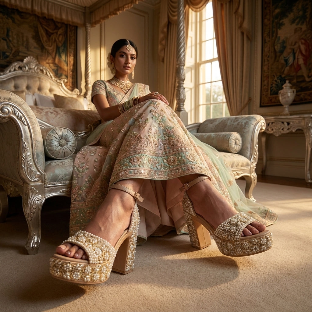 Heirloom Pearl Platform Heels