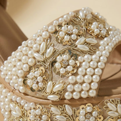 Heirloom Pearl Platform Heels
