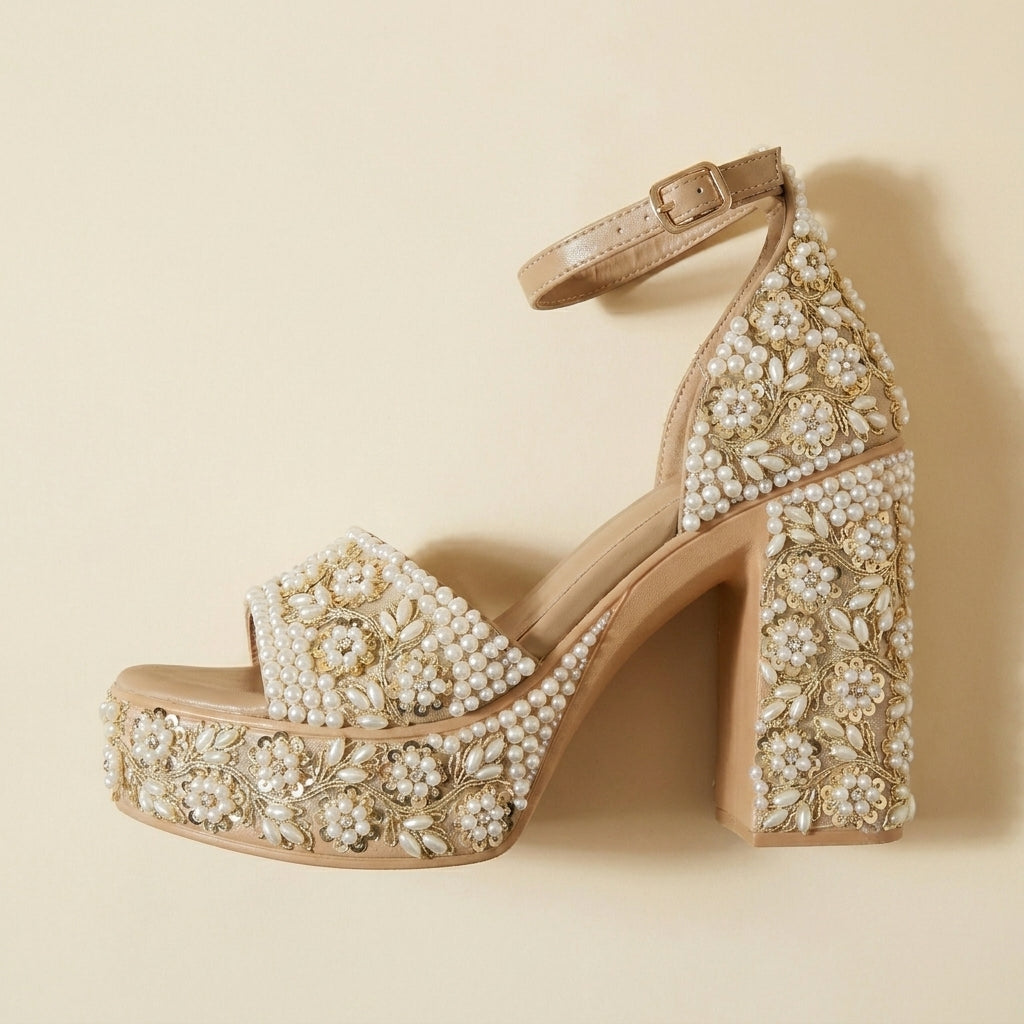 Heirloom Pearl Platform Heels