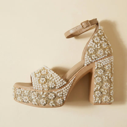 Heirloom Pearl Platform Heels