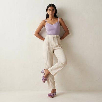 Violette Floral Mule Heels