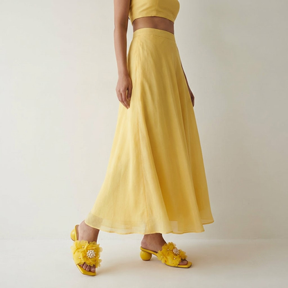Sunshine Bloom Floral Heels