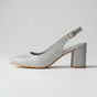 Silver Radiance Slingback Heels