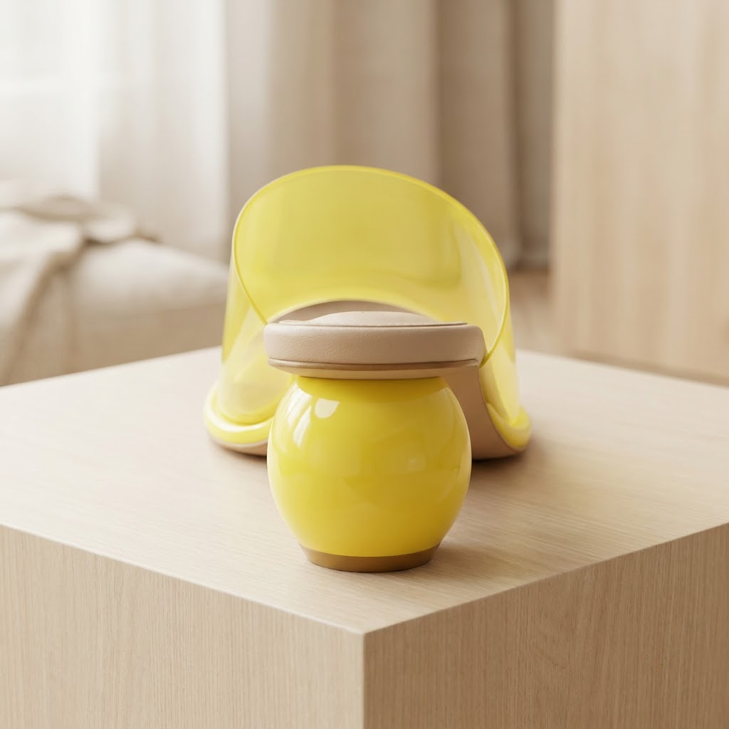 Yellow Translucent Orb-Heel Mules