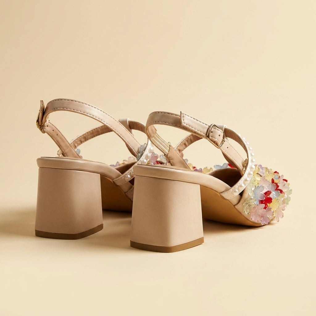 Garden Bloom Slingback Heels