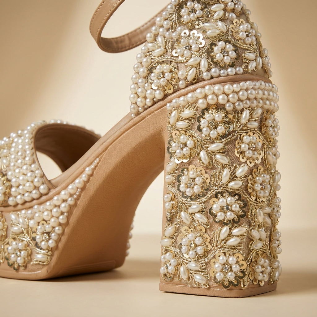 Heirloom Pearl Platform Heels