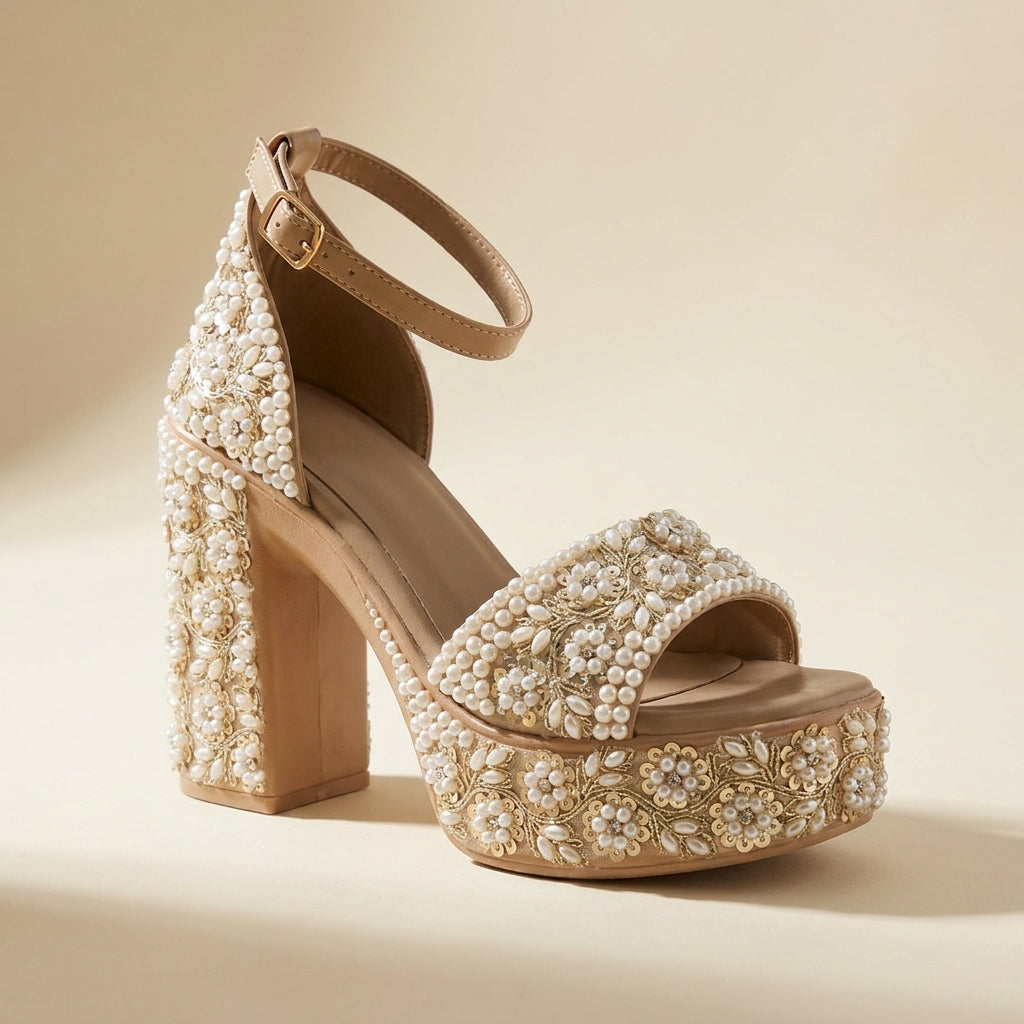 Heirloom Pearl Platform Heels
