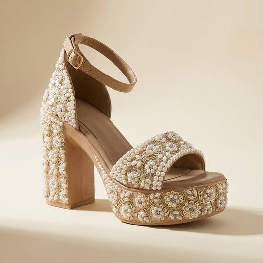 Heirloom Pearl Platform Heels