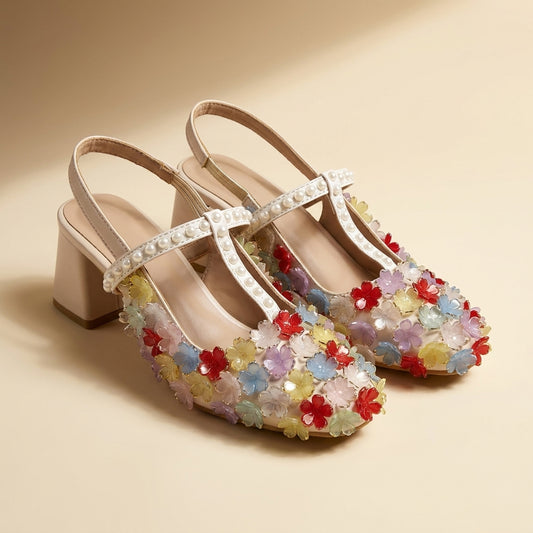 Garden Bloom Slingback Heels